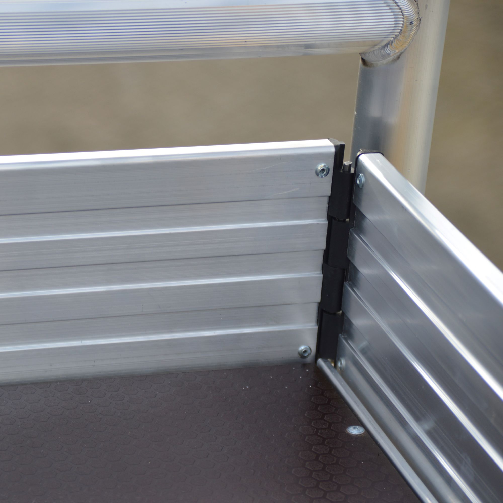 Voetbord op platform
