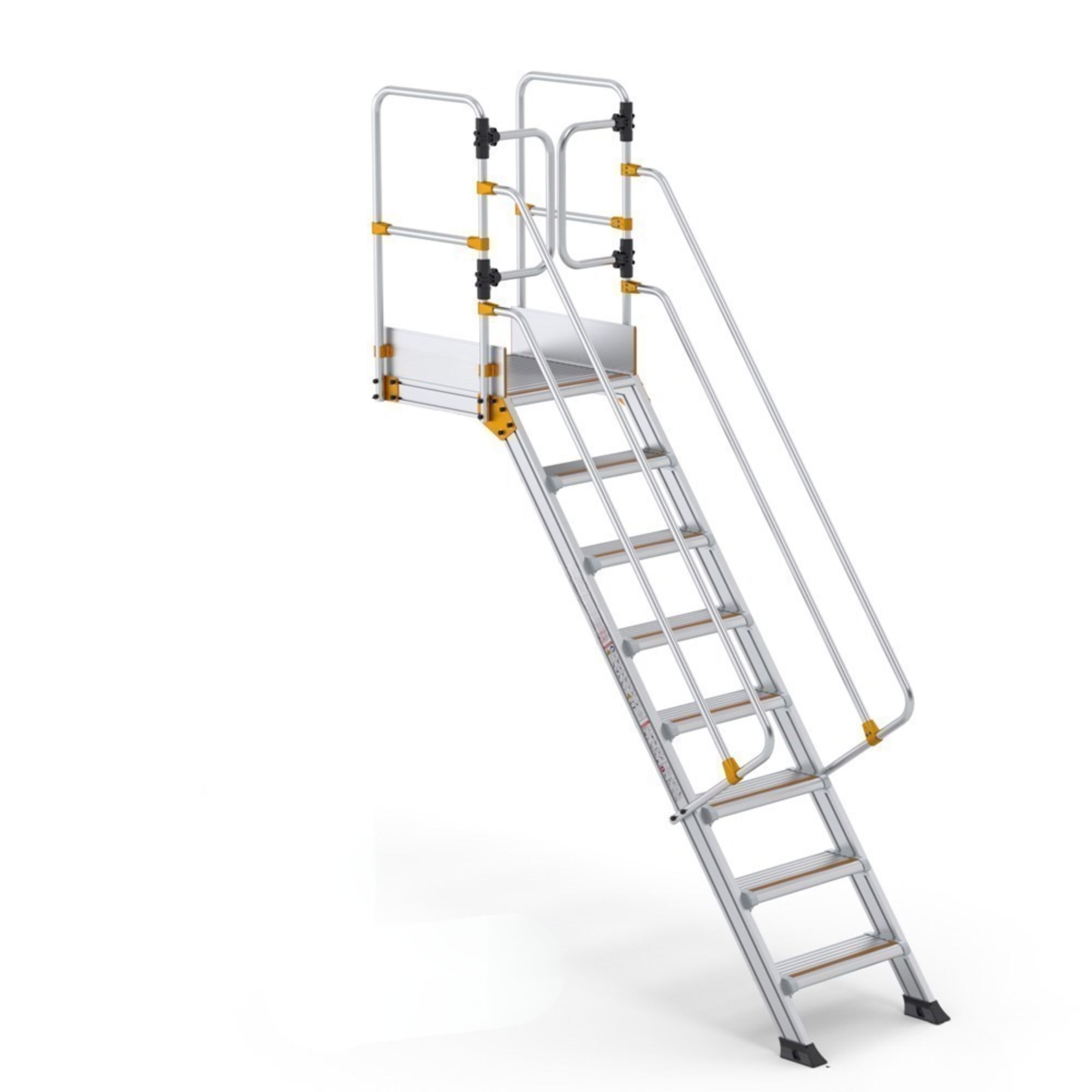 Trapladder met platform